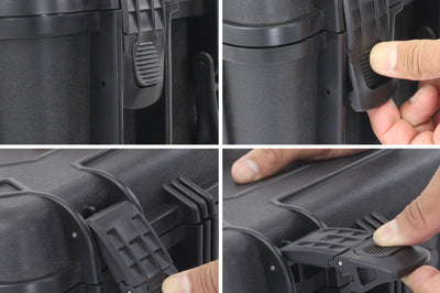 Go Rhino XVenture Gear Hard Case - Large 25in. / Lockable / IP67 / Automatic Air Valve - Tex. Black - Roofs & Roof