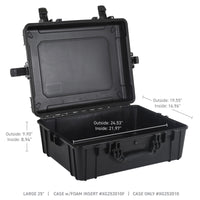 Go Rhino XVenture Gear Hard Case - Large 25in. / Lockable / IP67 / Automatic Air Valve - Tex. Black - Roofs & Roof
