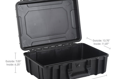 Go Rhino XVenture Gear Hard Case - Medium 18in. / Lockable / IP67 / Automatic Air Valve - Tex. Black - Roofs & Roof