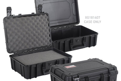 Go Rhino XVenture Gear Hard Case - Medium 18in. / Lockable / IP67 / Automatic Air Valve - Tex. Black - Roofs & Roof