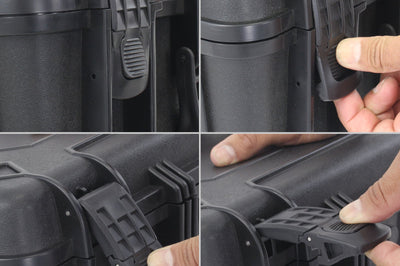 Go Rhino XVenture Gear Hard Case - Medium 18in. / Lockable / IP67 / Automatic Air Valve - Tex. Black - Roofs & Roof