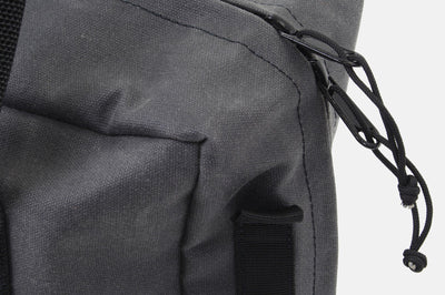 Go Rhino XVenture Gear Recovery Bag (7.5x11.5x18in. Closed) 12oz Waxed Canvas - Black - Roofs & Roof Accessories