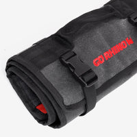 Go Rhino XVenture Gear Tool Roll - Small (4x4in. Closed) 12oz Waxed Canvas - Black - Roofs & Roof Accessories