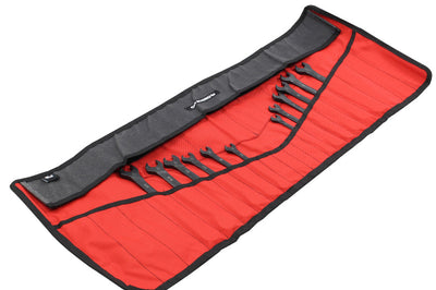 Go Rhino XVenture Gear Tool Roll - Small (4x4in. Closed) 12oz Waxed Canvas - Black - Roofs & Roof Accessories