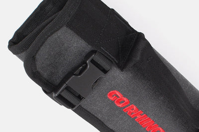 Go Rhino XVenture Gear Tool Wrench Roll - Small (3.5x3.5in. Closed) 12oz Waxed Canvas - Black - Roofs & Roof Accessories