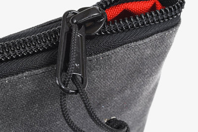Go Rhino XVenture Gear Zipped Pouch - Large (12in. Wide Pocket / 6.5in. Hand Strap) Canvas - Black - Roofs & Roof