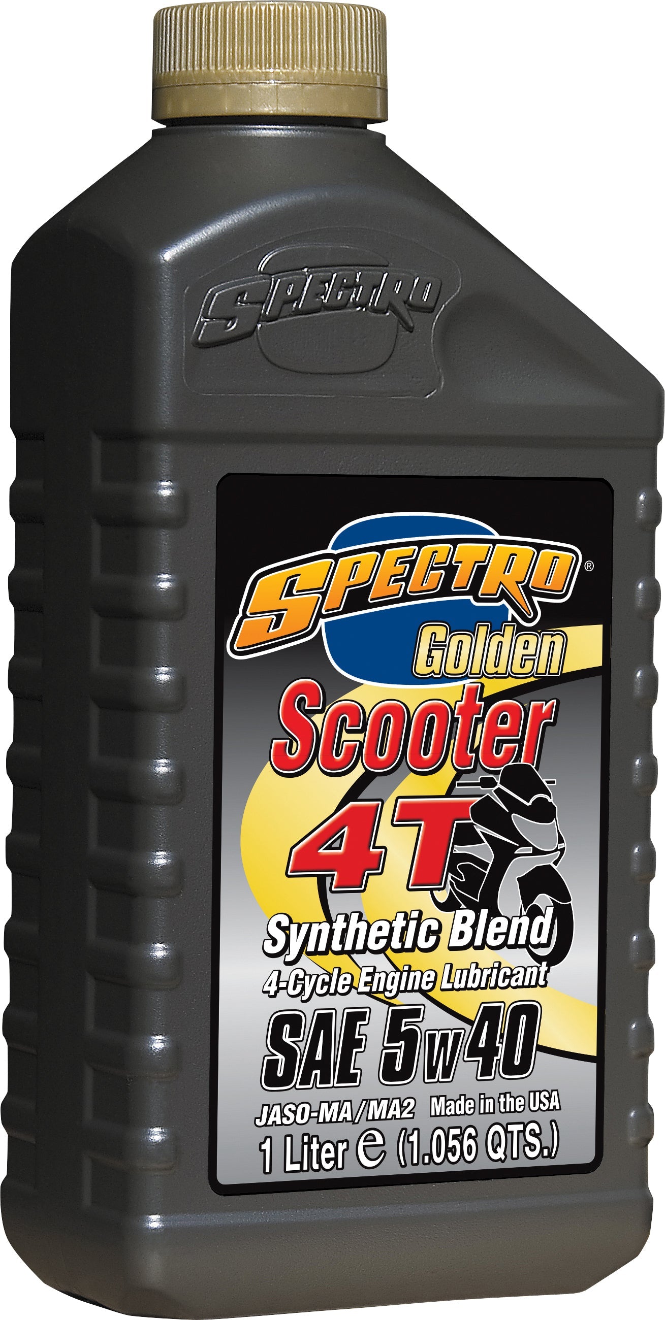 Spectro Golden Scooter Semi-syn 4t 5w40 1 Lt - Tires & Wheels