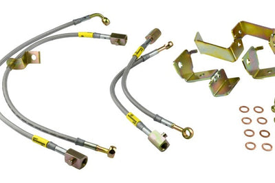 Goodridge 05-12 Ford Mustang w/ ABS Brake Lines - Brakes Rotors & Pads