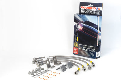 Goodridge 06-13 Chevrolet Corvette Z06/ZR1/Grand Sport Stainless Steel Brake Lines Kit - Brakes Rotors & Pads