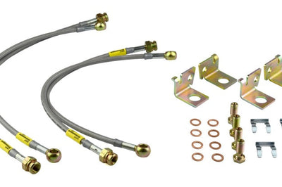 Goodridge 06-13 Chevrolet Corvette Z06/ZR1/Grand Sport Stainless Steel Brake Lines Kit - Brakes Rotors & Pads