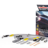 Goodridge 13-15 Nissan Sentra w/ Rear Disc Brakes SS Brake Line Kit - Rotors & Pads