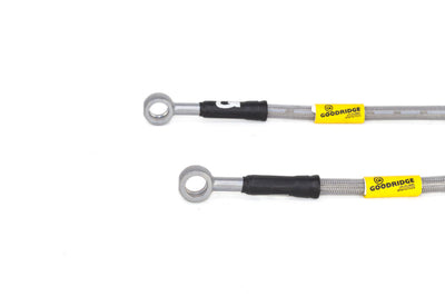 Goodridge 13-15 Nissan Sentra w/ Rear Disc Brakes SS Brake Line Kit - Rotors & Pads