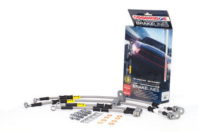 Goodridge 16-17 Mazda Miata MX-5 (w/o Factory Brembo Calipers) SS Brake Lines - Brakes Rotors & Pads