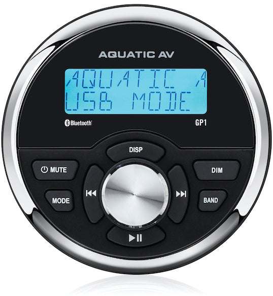 Aquatic Av Gp1 Gauge Style Stereo - Watercraft Collection