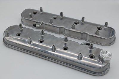 Granatelli Motor Sports 96 22 GM LS Tall Valve Cover w/Integral Angled Coil Mounts Polished (Pair) Engine Components