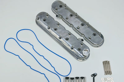 Granatelli Motor Sports 96 22 GM LS Tall Valve Cover w/Integral Angled Coil Mounts Polished (Pair) Engine Components