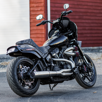 Firebrand Grand Prix 2-1 Black Race Only M8 Softail `18-23 W/fwds - Harddrive Products