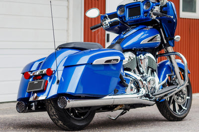 Firebrand Grand Prix Mufflers Chrome Cheiftain / Challenger `14-up - Harddrive Products