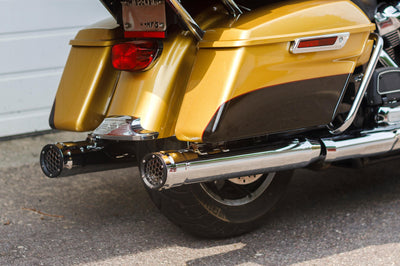 Firebrand Grand Prix Mufflers Chrome Touring `17-up - Harddrive Products