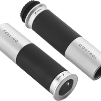 Rizoma Grips Icon 22mm Black - Silver - Street Collection