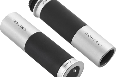 Rizoma Grips Icon 22mm Black - Silver - Street Collection