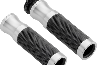 Rizoma Grips Sport 22mm Green - Silver - Street Collection