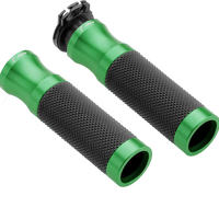 Rizoma Grips Sport 22mm Green - Silver - Street Collection