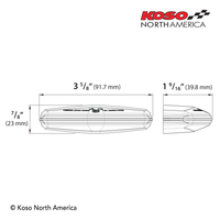 Koso Gt-06 Led Brake/taillight Red Lens