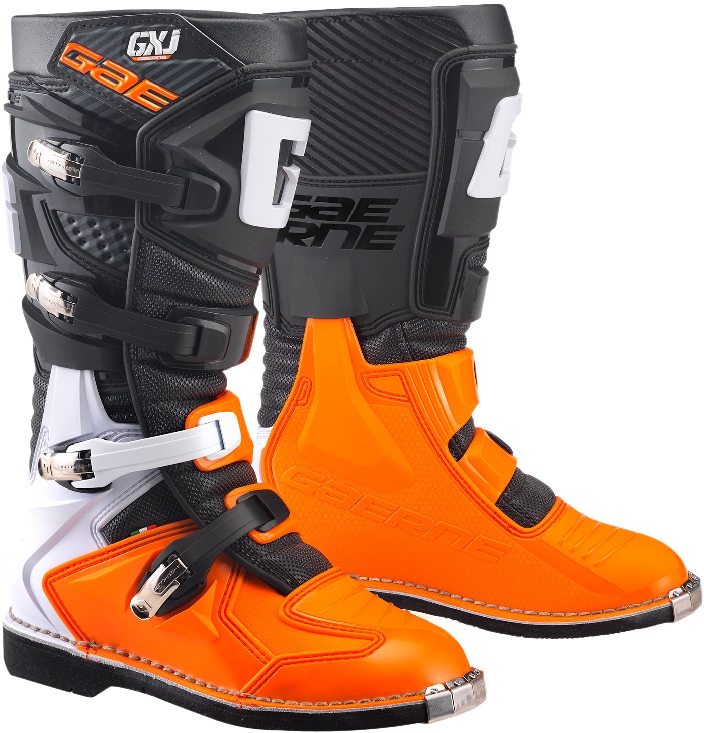 Gaerne Gx-j Boots Grey/yellow Fluo Sz 06 - Black/Orange / US 03 - Apparel Collection