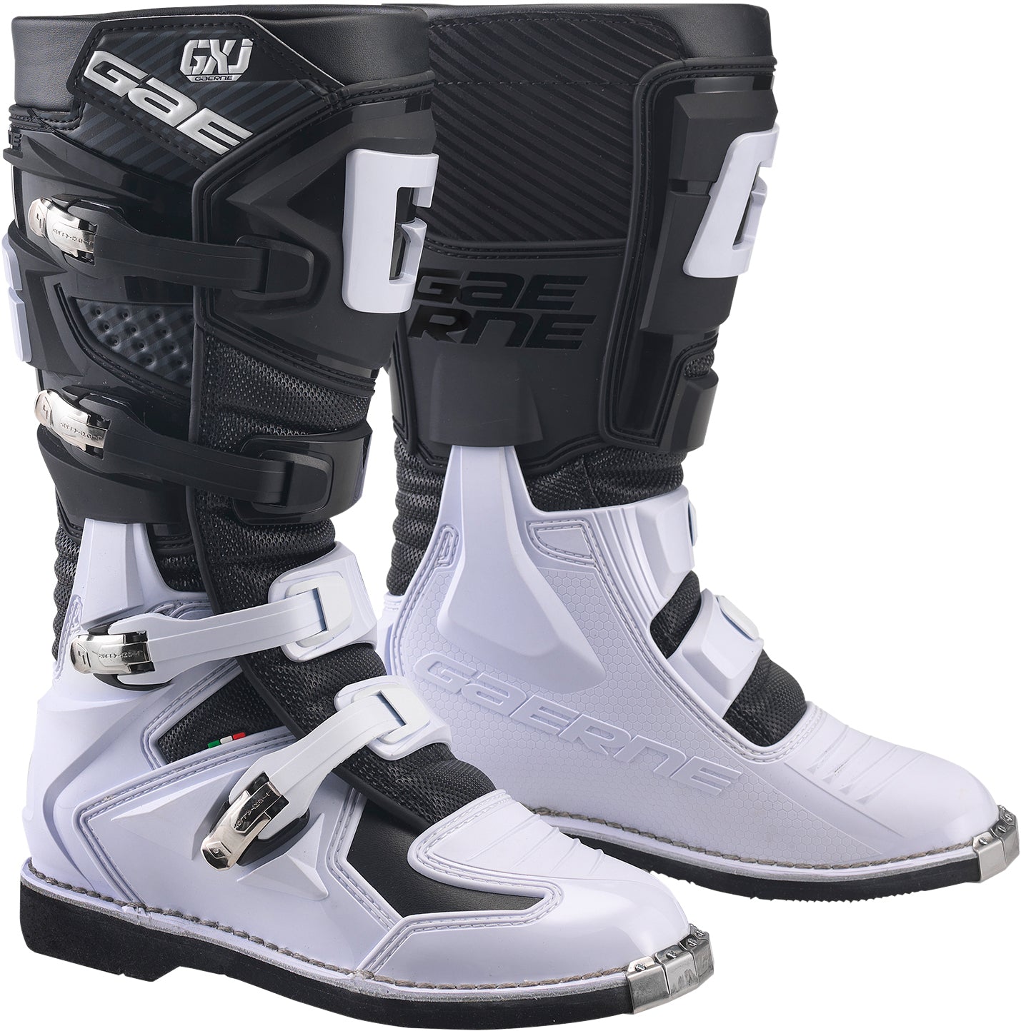 Gaerne Gx-j Boots Grey/yellow Fluo Sz 06 - Black/White / US 01 - Apparel Collection