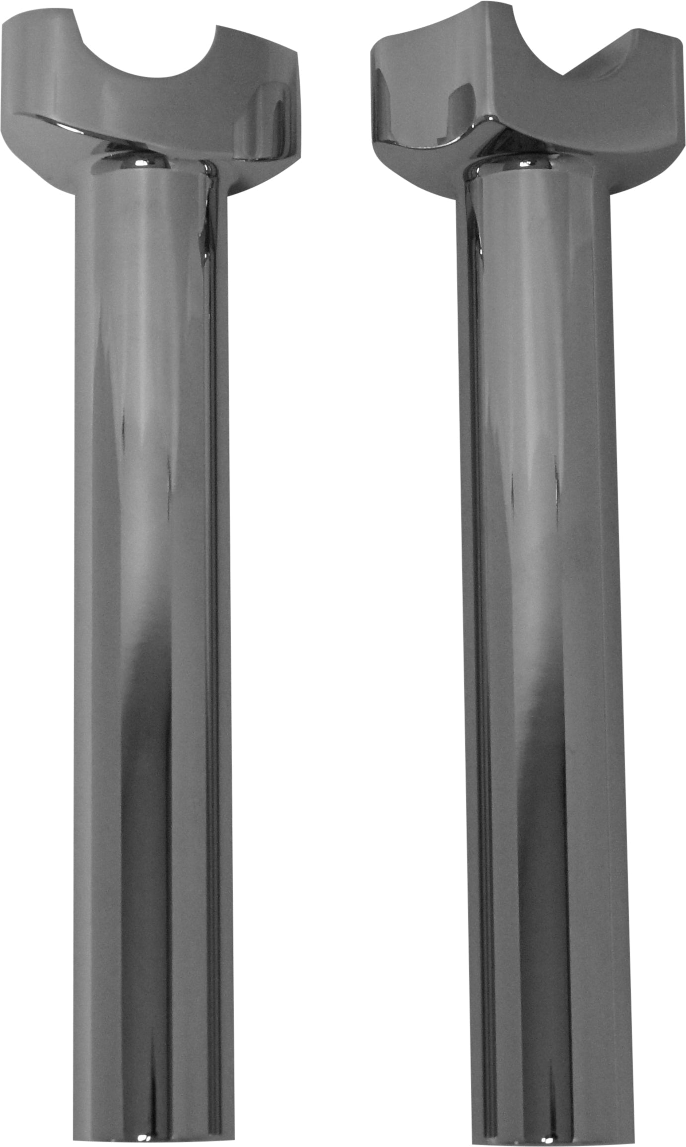 HARDDRIVE H Bar Risers 8.5’’ Straight Chrome