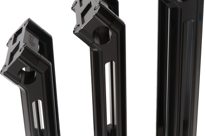Hofmann Designs H/d Billet Risers 12’’ Black Kickback - Harddrive Products
