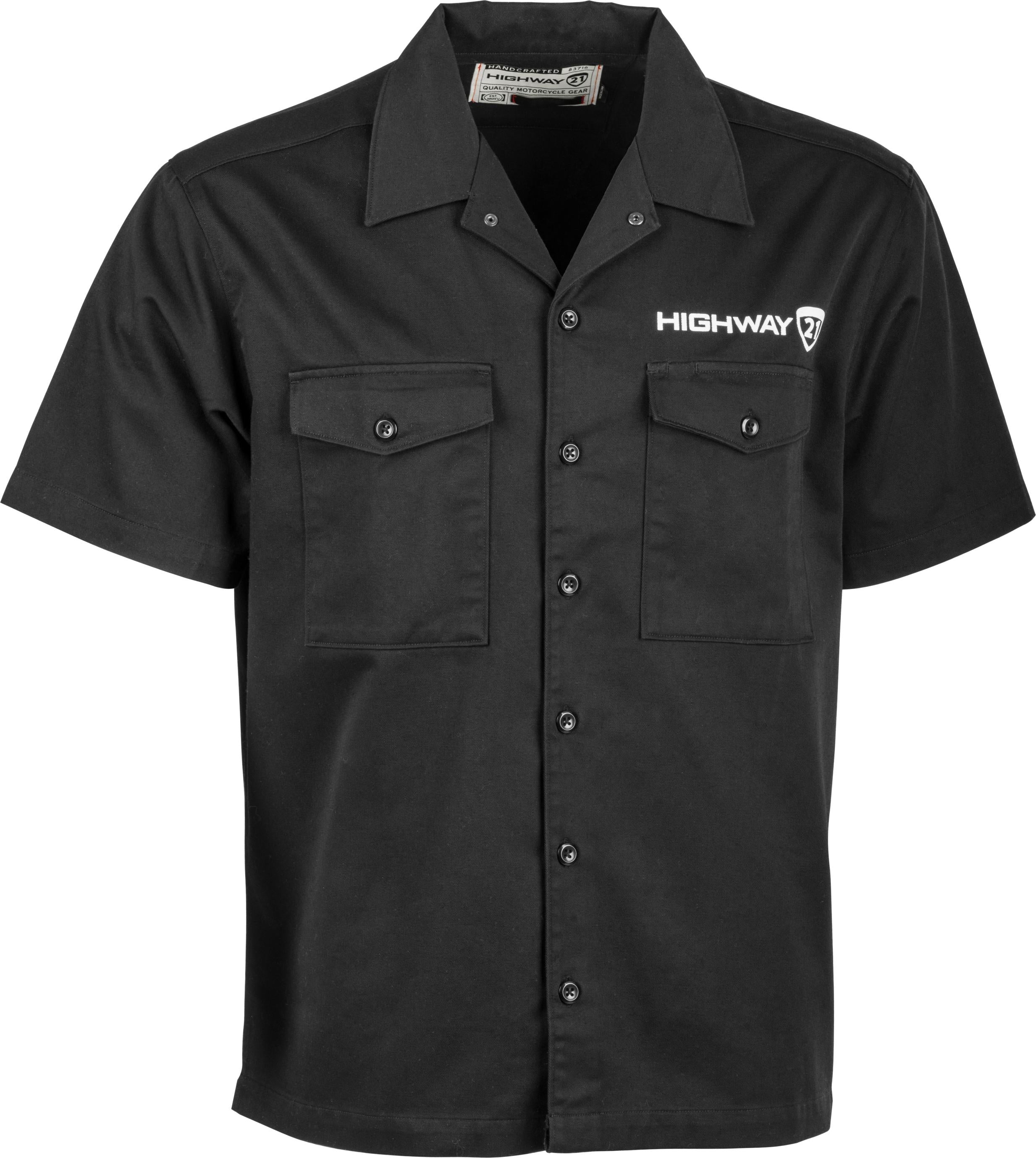 Highway 21 Halliwell Work Shirt Black Xl - 3X-Large - Harddrive Products