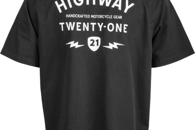 Highway 21 Halliwell Work Shirt Black Xl - Harddrive Products