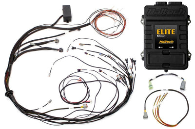 Haltech Elite 1500 Terminated Harness ECU Kit w/ Square EV1 Injector Connectors - Programmers & Chips