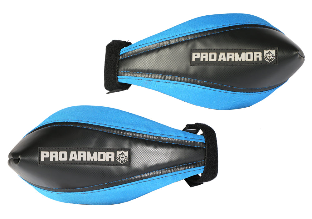 Pro Armor Hand Guards Blk/carb - Black/Blue - Snowmobile Collection