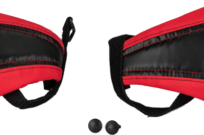 Pro Armor Hand Guards Blk/carb - Black/Red - Snowmobile Collection