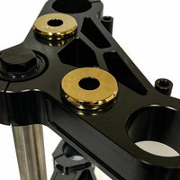 Pro One Handlebar Riser Damper Kit Polyurethane Bushing Red Anodi - Gold - Harddrive Products