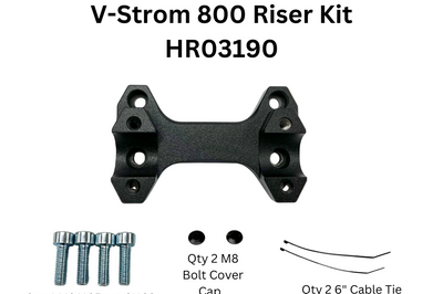 HELIBARS Handlebar Risers Black Suz - Handlebars
