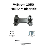 HELIBARS Handlebar Risers Silver Suz - Handlebars