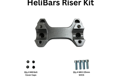 HELIBARS Handlebar Risers Silver Suz - Handlebars