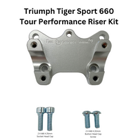 HELIBARS Handlebar Risers Silver Tri - Handlebars