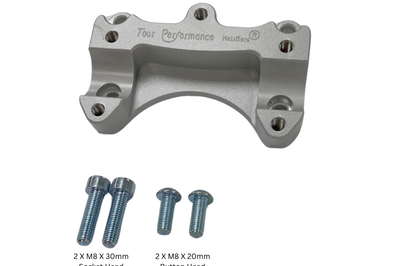 HELIBARS Handlebar Risers Silver Tri - Handlebars