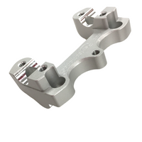 Helibars Handlebar Risers Silver W/ram Ball Tri - Street Collection