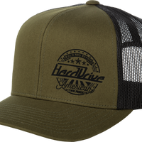 HARDDRIVE Harddrive Emblem Hat Black/Od Green Os - Headgear