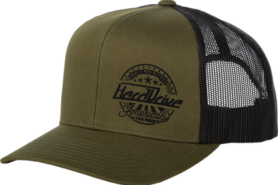 HARDDRIVE Harddrive Emblem Hat Black/Od Green Os - Headgear