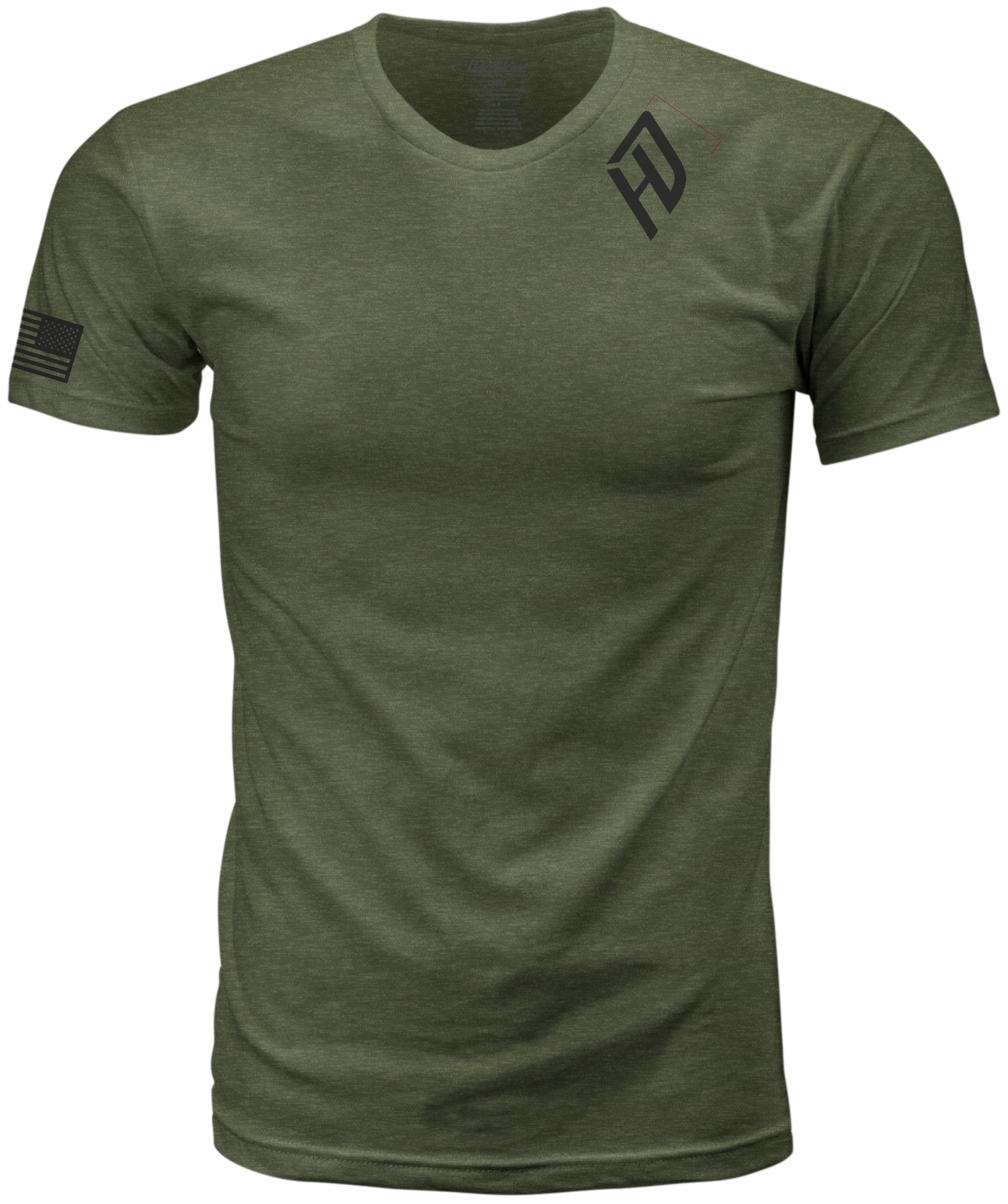 Harddrive Emblem Tee Olive Green/black Xl - Green/Black / 2X-Large