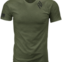 Harddrive Emblem Tee Olive Green/black Xl - Green/Black / 2X-Large