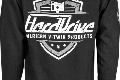 HARDDRIVE Harddrive Shield Hoodie Black/White Xl