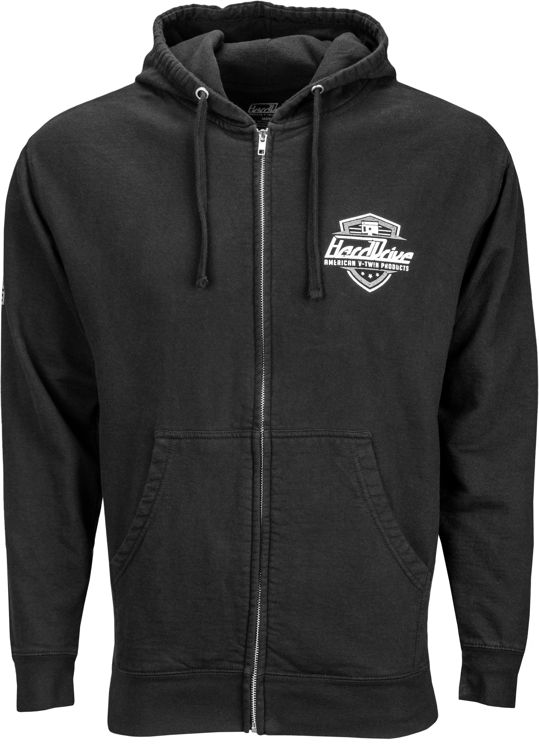 Harddrive Shield Hoodie Black/white Xl - Black/White / 2X-Large